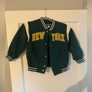 H&M Green Felted Jacket size 5/6